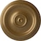 Ekena Millwork Traditional Ceiling Medallion (Fits Canopies up to 2 3/4"), Hand-Painted Pale Gold, 12"OD x 1"P CM12TRPAS - alternate 1